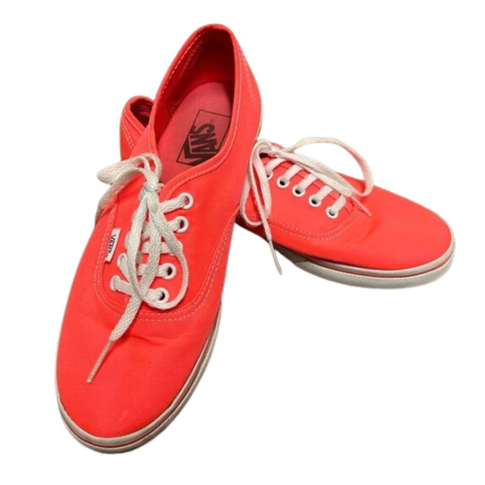 Vans Authentic Lo Pro (Neon) Coral Sneakers Shoes